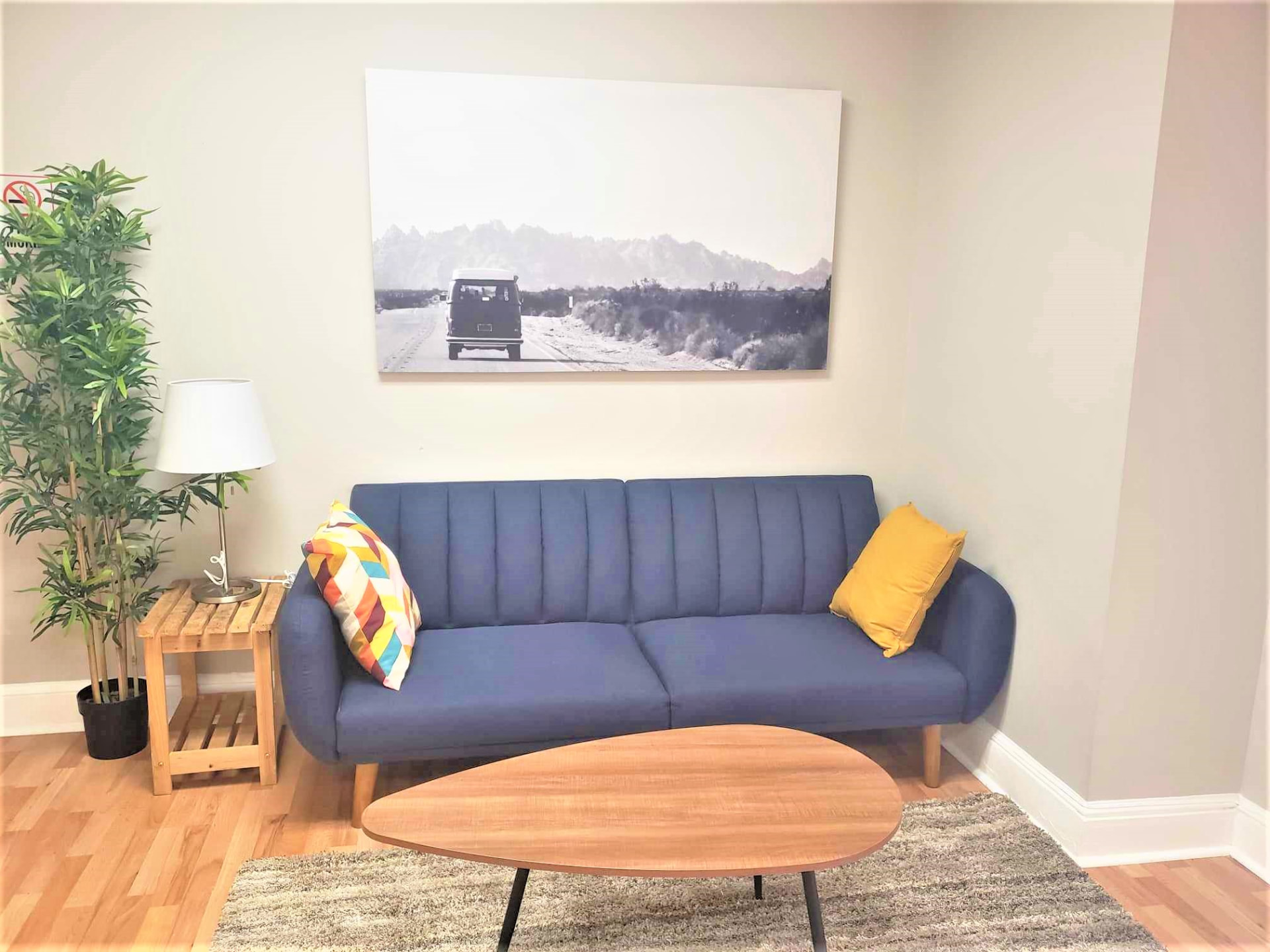 The living room at PynDash